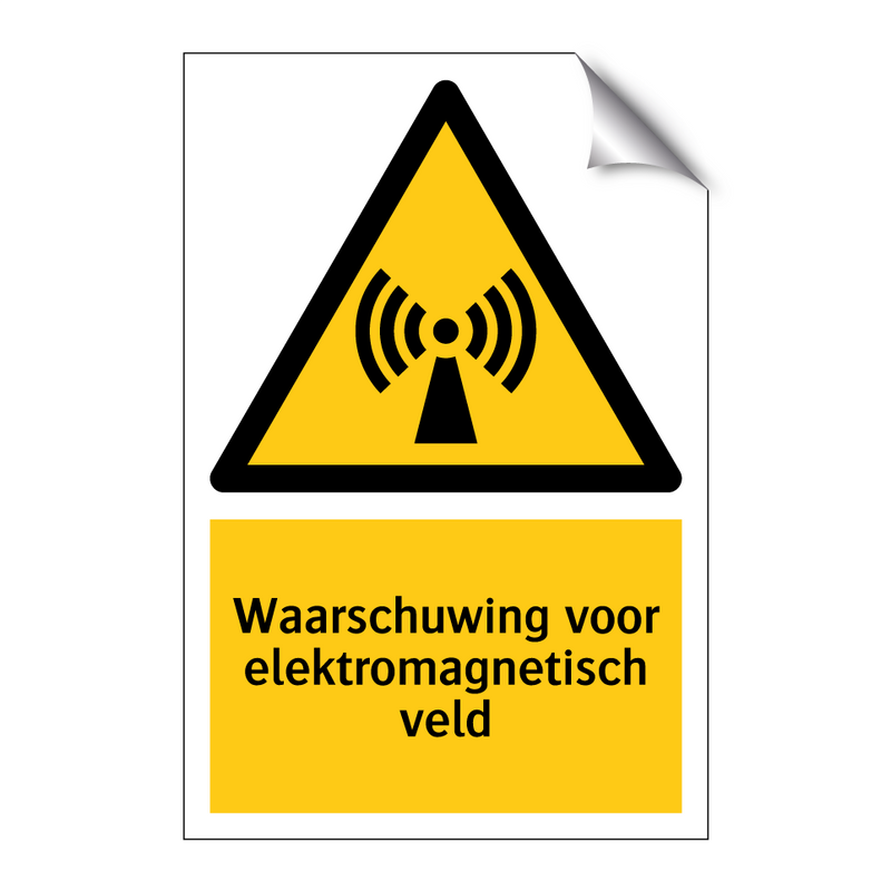 Waarschuwing voor elektromagnetisch veld