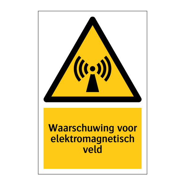 Waarschuwing voor elektromagnetisch veld