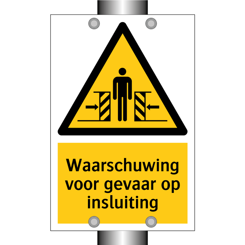 Waarschuwing voor gevaar op insluiting