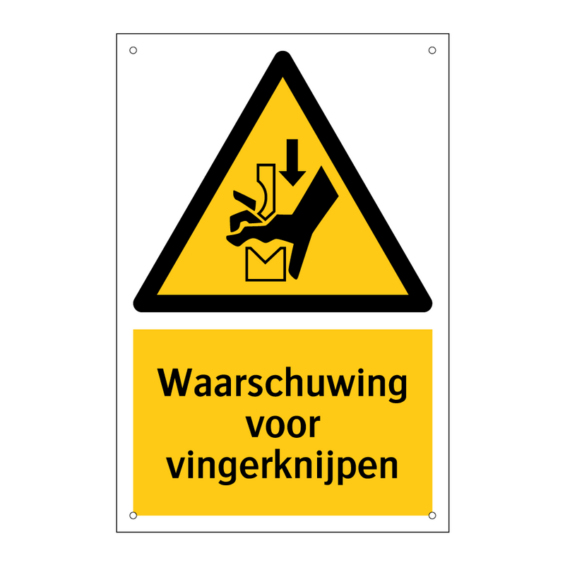 Waarschuwing voor vingerknijpen