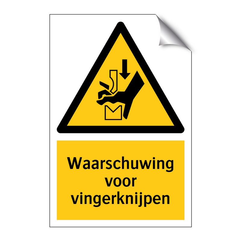 Waarschuwing voor vingerknijpen