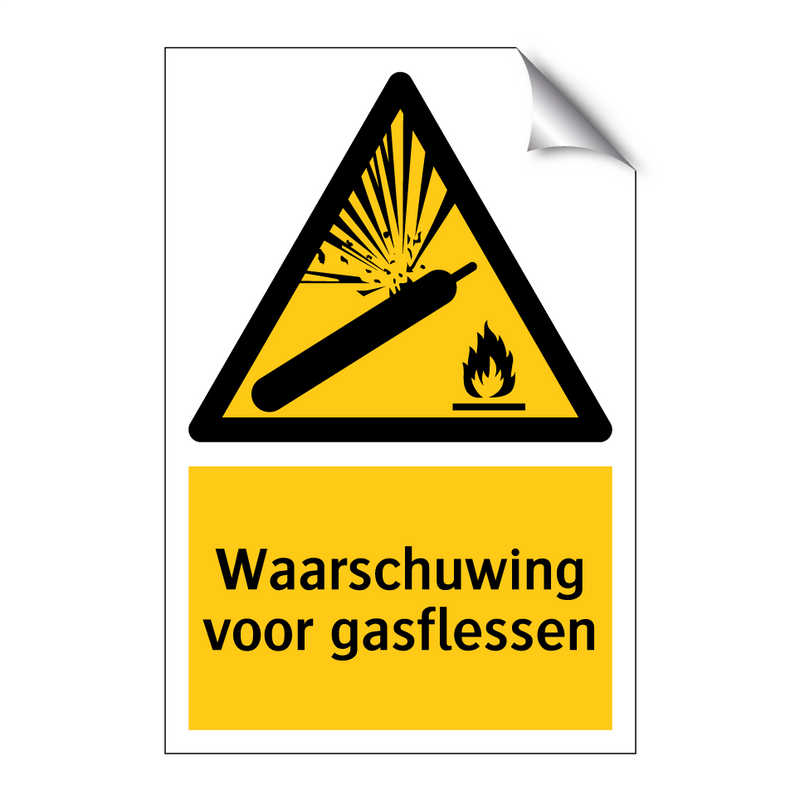 Waarschuwing voor gasflessen