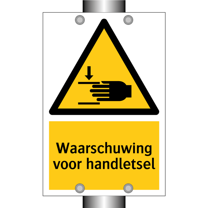 Waarschuwing voor handletsel