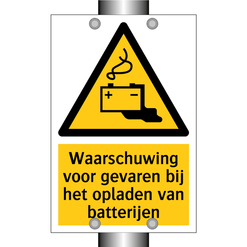 Waarschuwing voor gevaren bij het opladen van batterijen