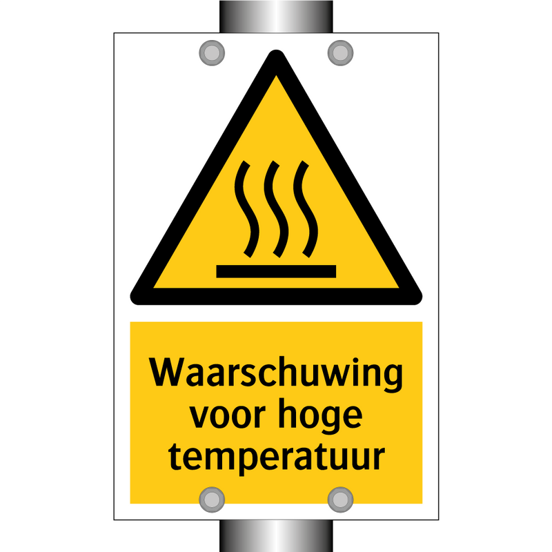 Waarschuwing voor hoge temperatuur