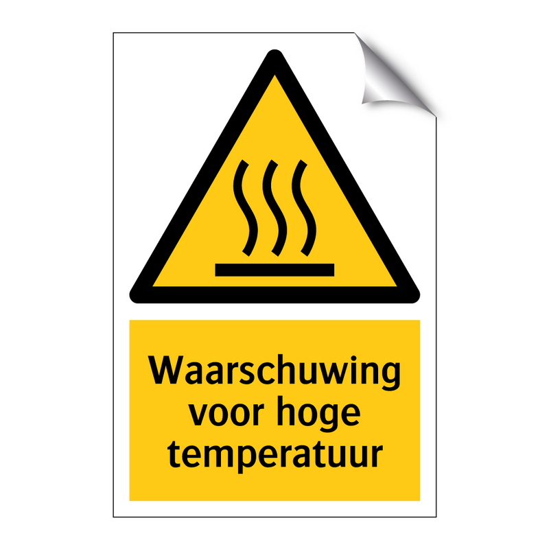 Waarschuwing voor hoge temperatuur