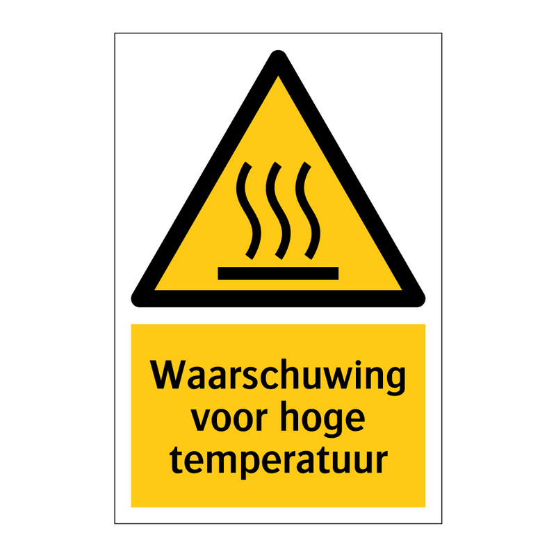 Waarschuwing voor hoge temperatuur