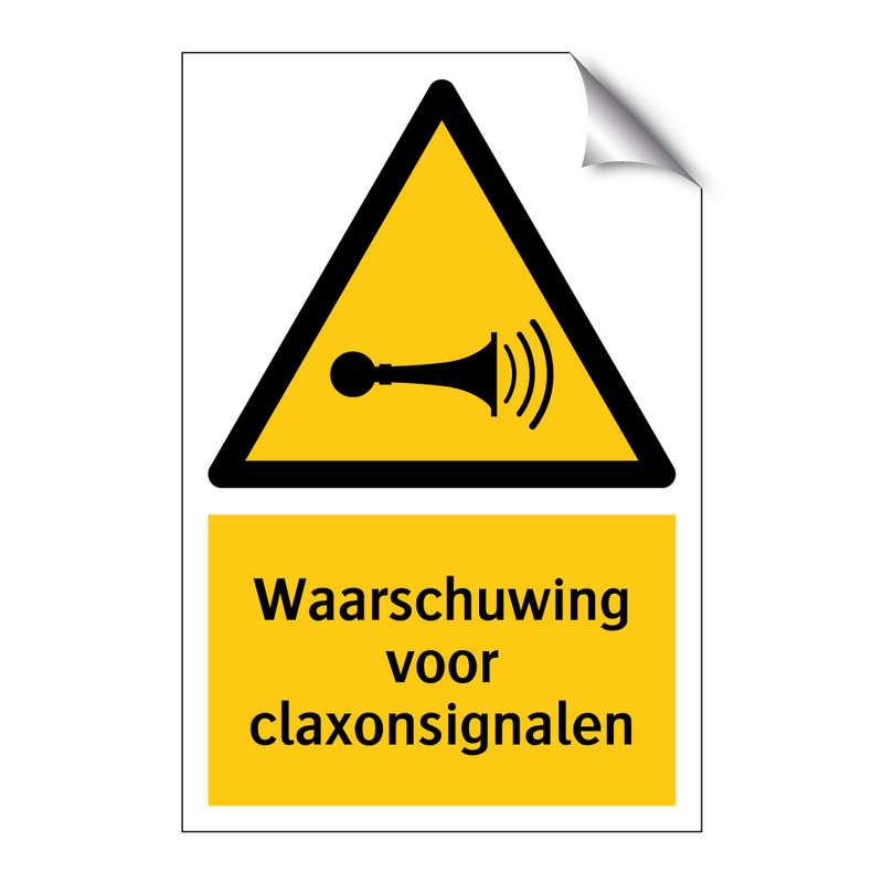 Waarschuwing voor claxonsignalen