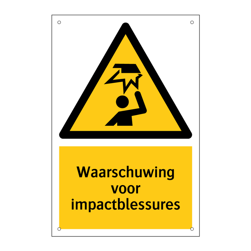 Waarschuwing voor impactblessures