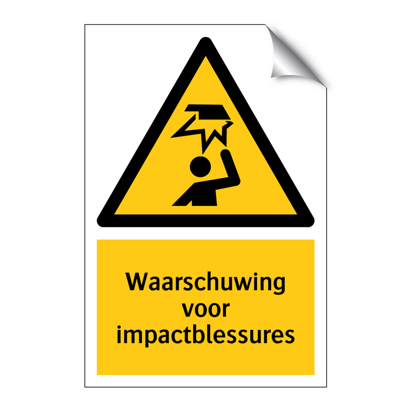 Waarschuwing voor impactblessures