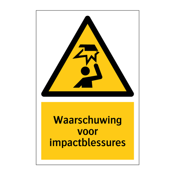 Waarschuwing voor impactblessures