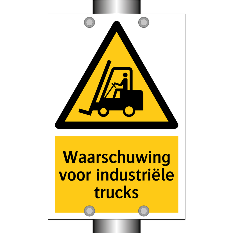 Waarschuwing voor industriële trucks