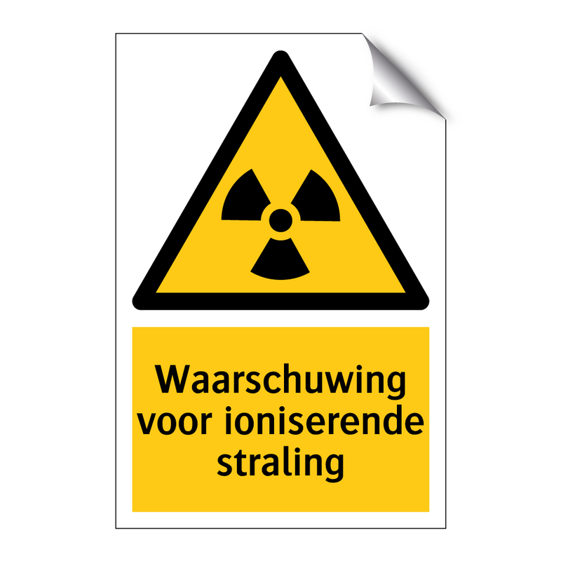 Waarschuwing voor ioniserende straling