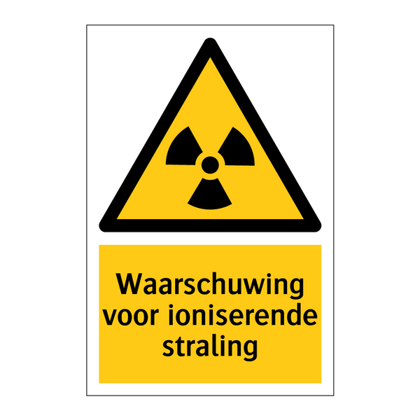 Waarschuwing voor ioniserende straling