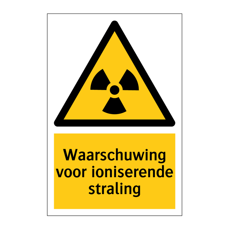 Waarschuwing voor ioniserende straling