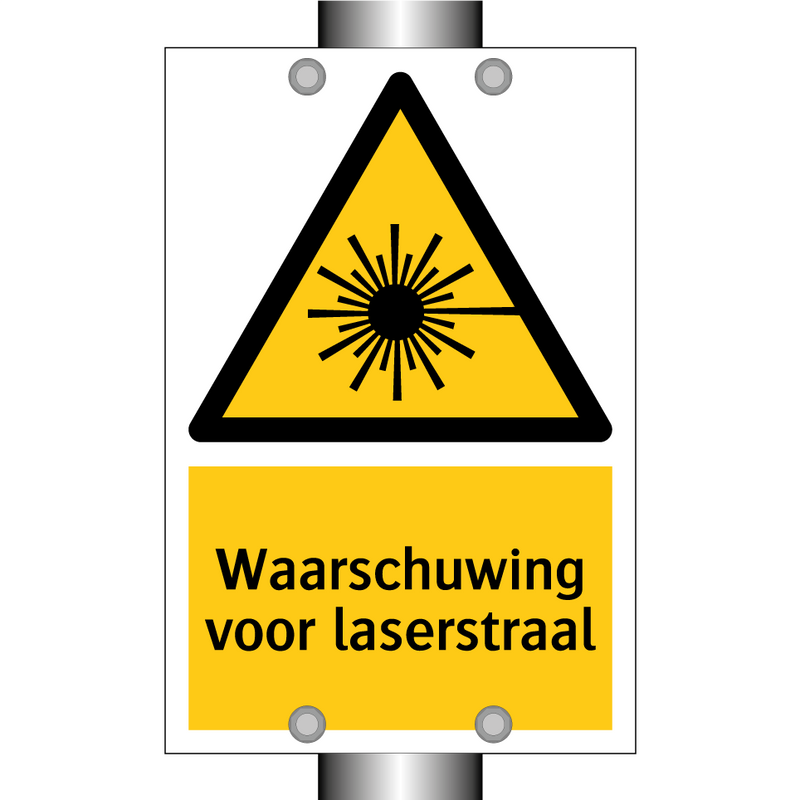 Waarschuwing voor laserstraal