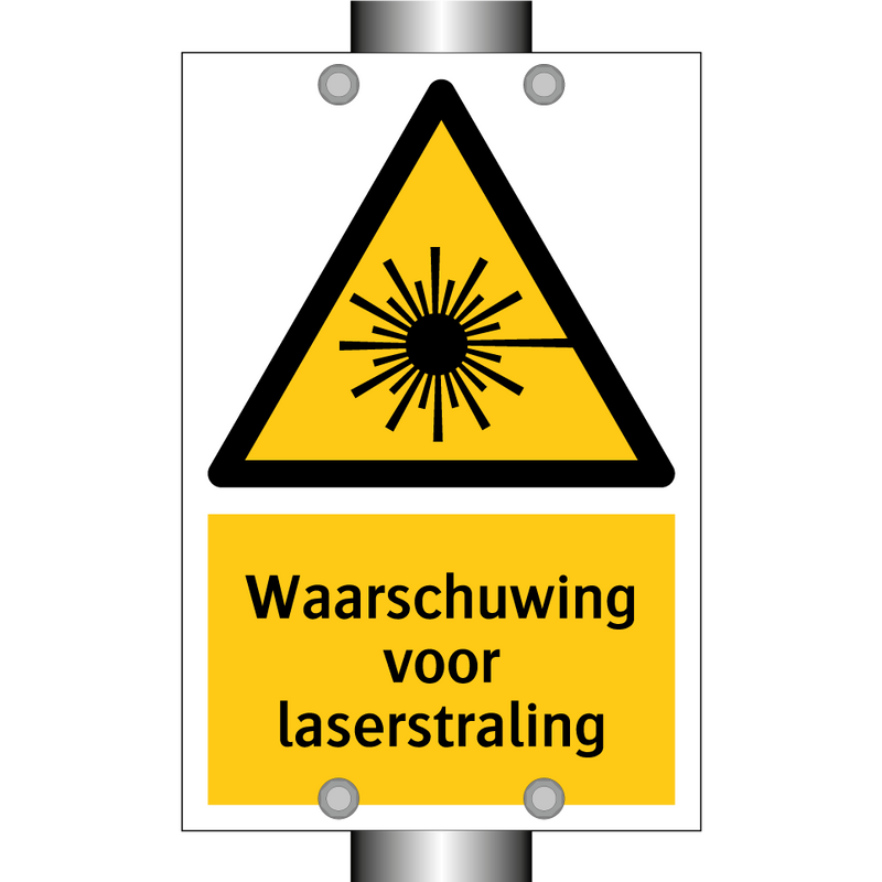 Waarschuwing voor laserstraling