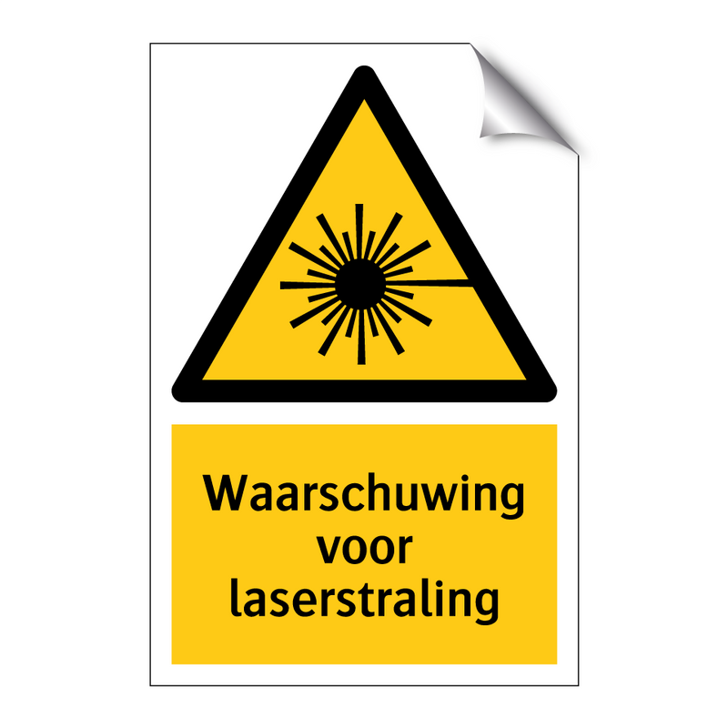 Waarschuwing voor laserstraling