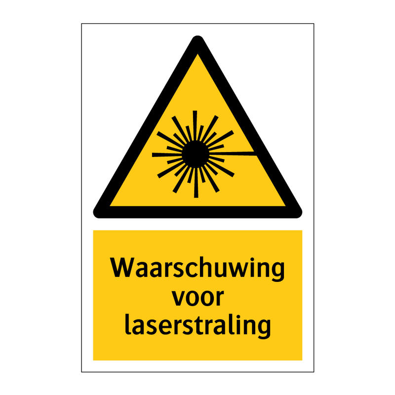 Waarschuwing voor laserstraling