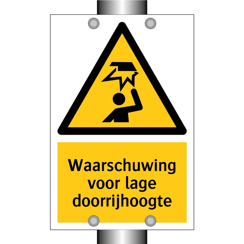 Waarschuwing voor lage doorrijhoogte