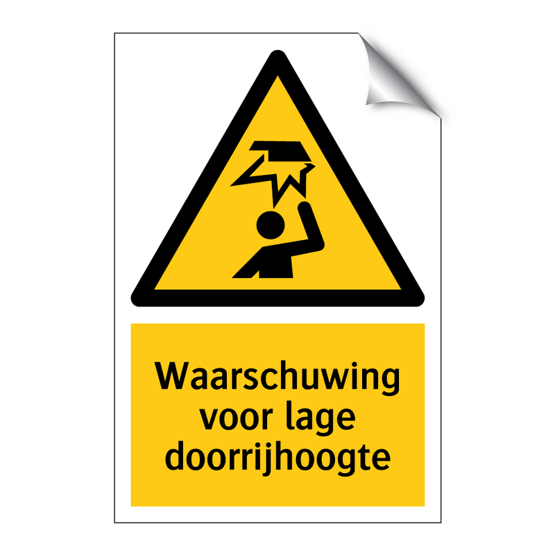 Waarschuwing voor lage doorrijhoogte