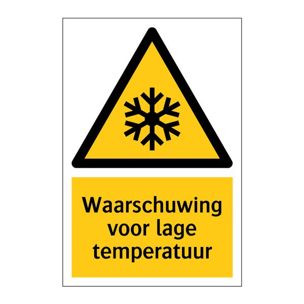 Waarschuwing voor lage temperatuur