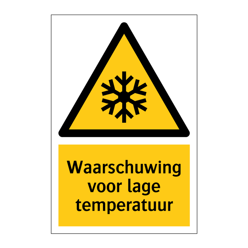 Waarschuwing voor lage temperatuur