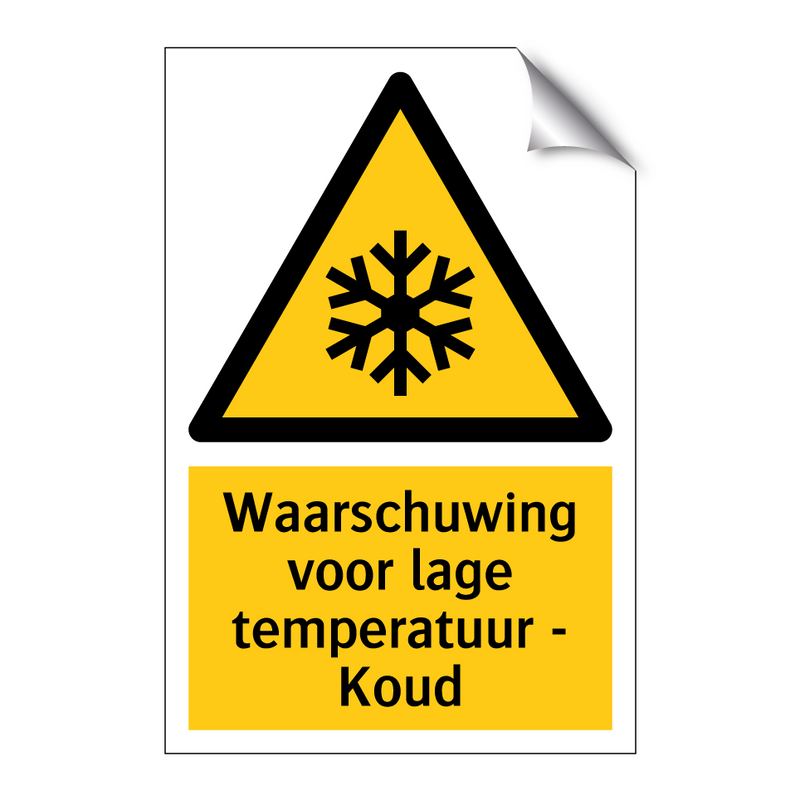 Waarschuwing voor lage temperatuur - Koud