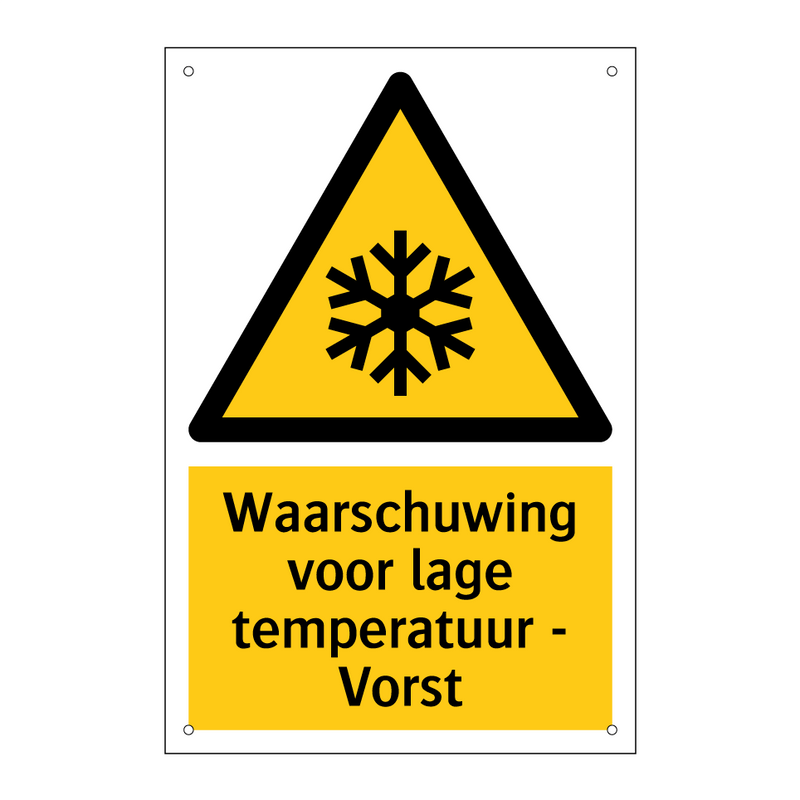 Waarschuwing voor lage temperatuur - Vorst