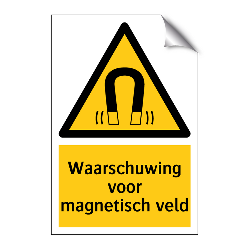 Waarschuwing voor magnetisch veld