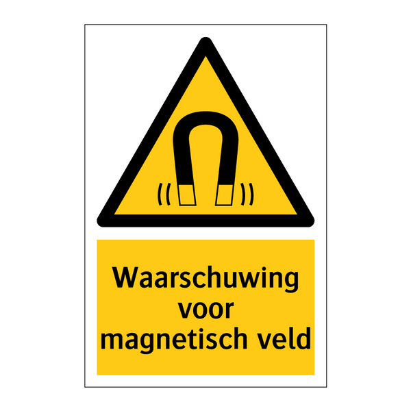 Waarschuwing voor magnetisch veld