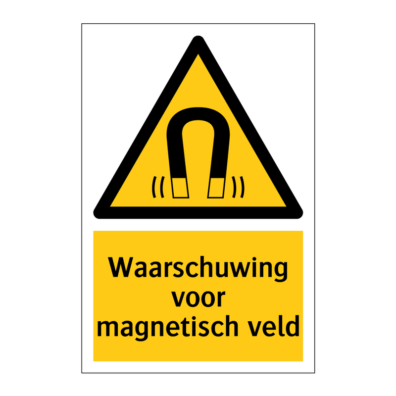 Waarschuwing voor magnetisch veld