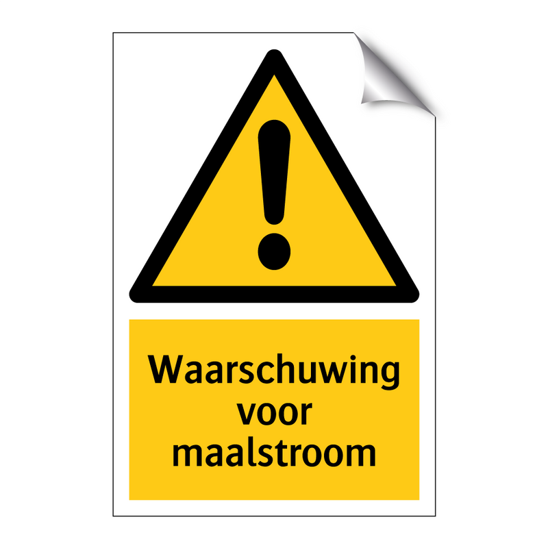 Waarschuwing voor maalstroom