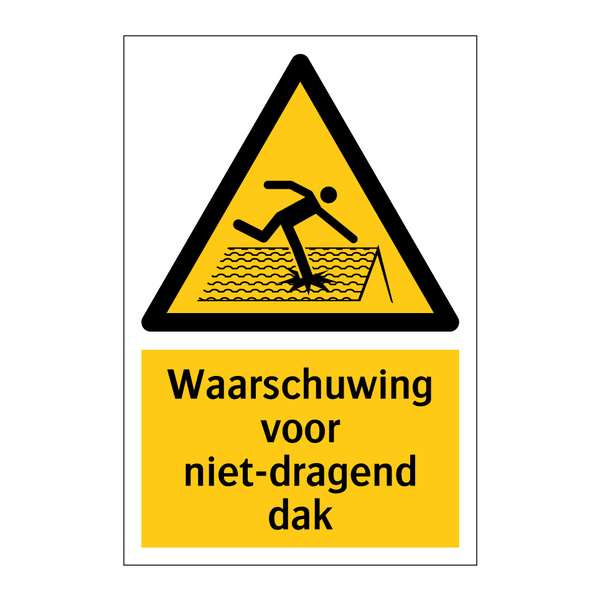 Waarschuwing voor niet-dragend dak