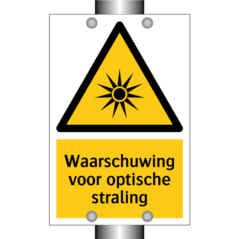 Waarschuwing voor optische straling