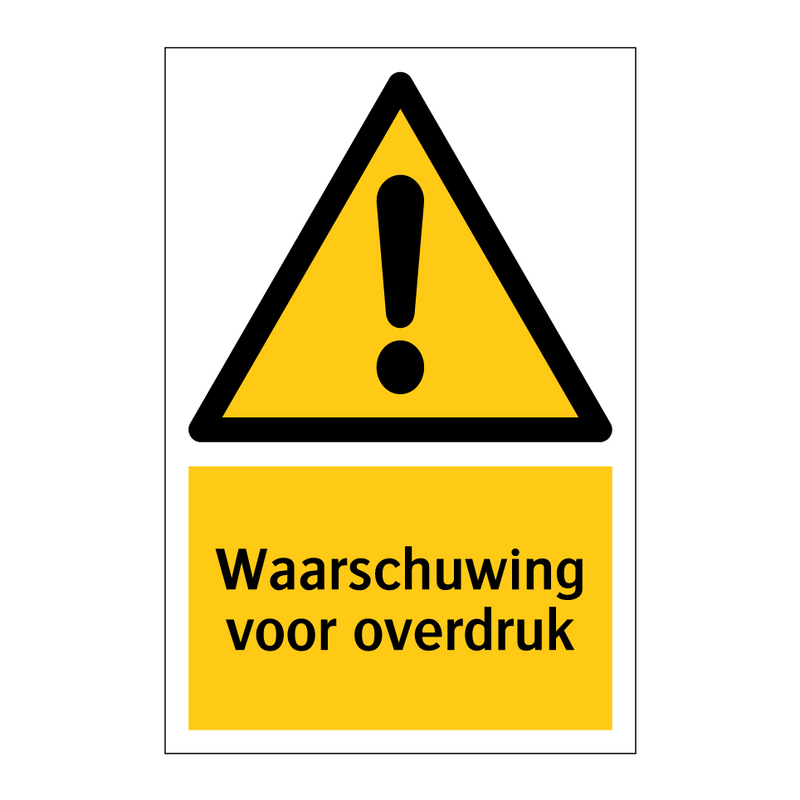 Waarschuwing voor overdruk