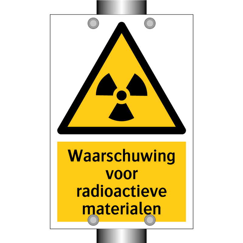 Waarschuwing voor radioactieve materialen