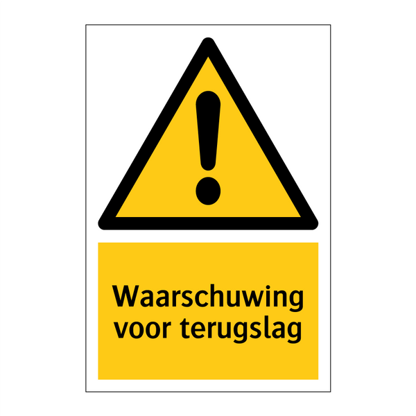 Waarschuwing voor terugslag