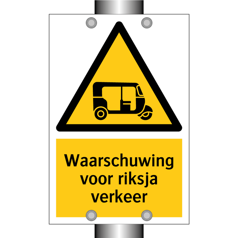 Waarschuwing voor riksja verkeer