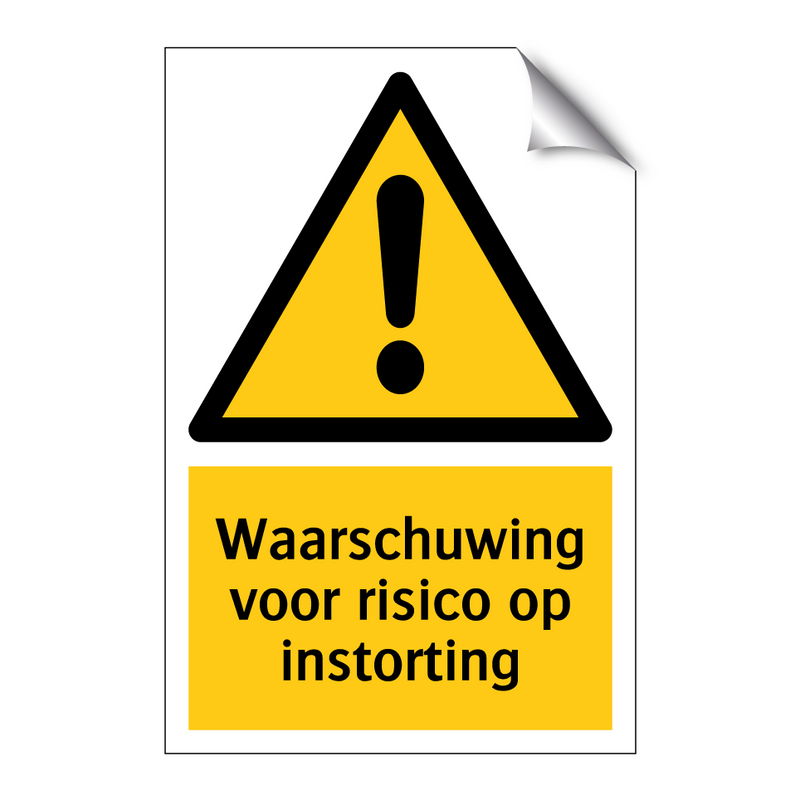 Waarschuwing voor risico op instorting