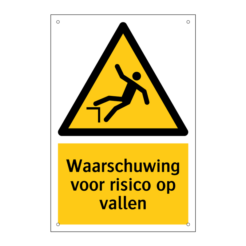 Waarschuwing voor risico op vallen