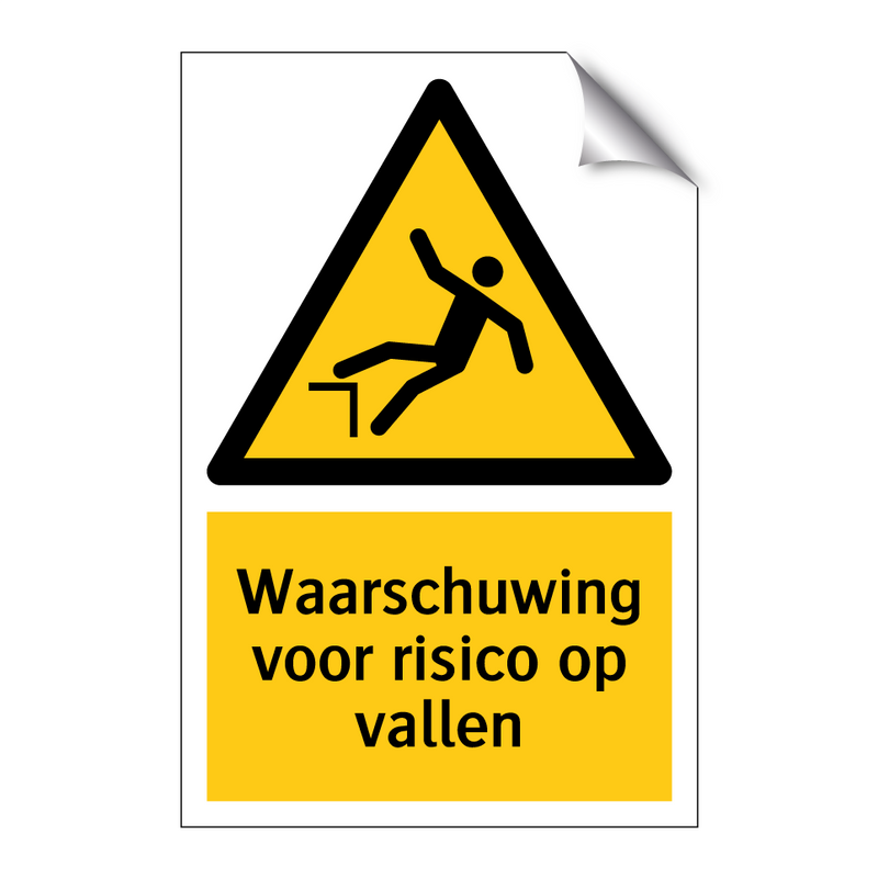 Waarschuwing voor risico op vallen