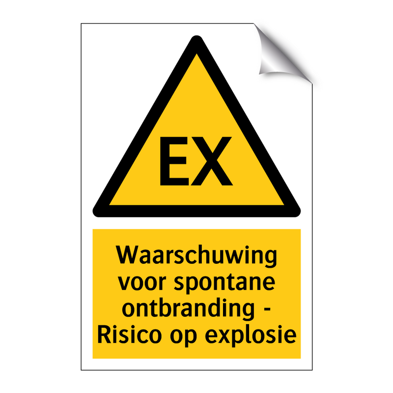 Waarschuwing voor spontane ontbranding - Risico op explosie