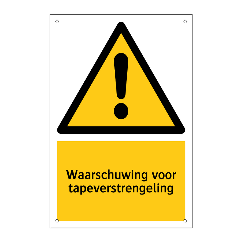 Waarschuwing voor tapeverstrengeling