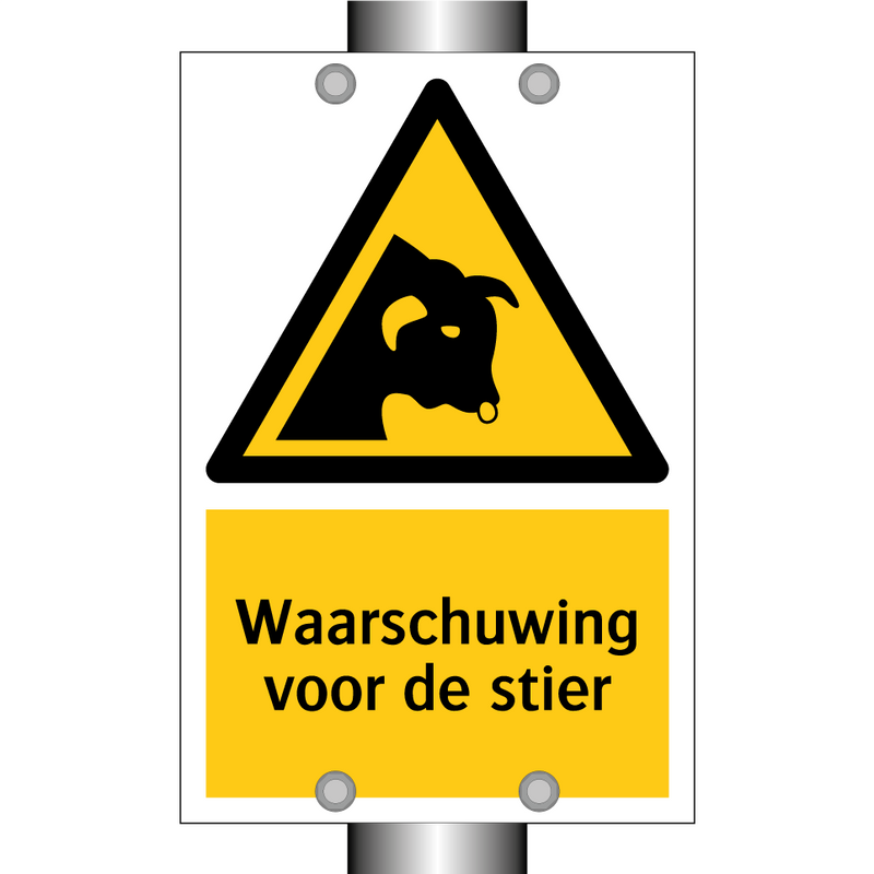 Waarschuwing voor de stier