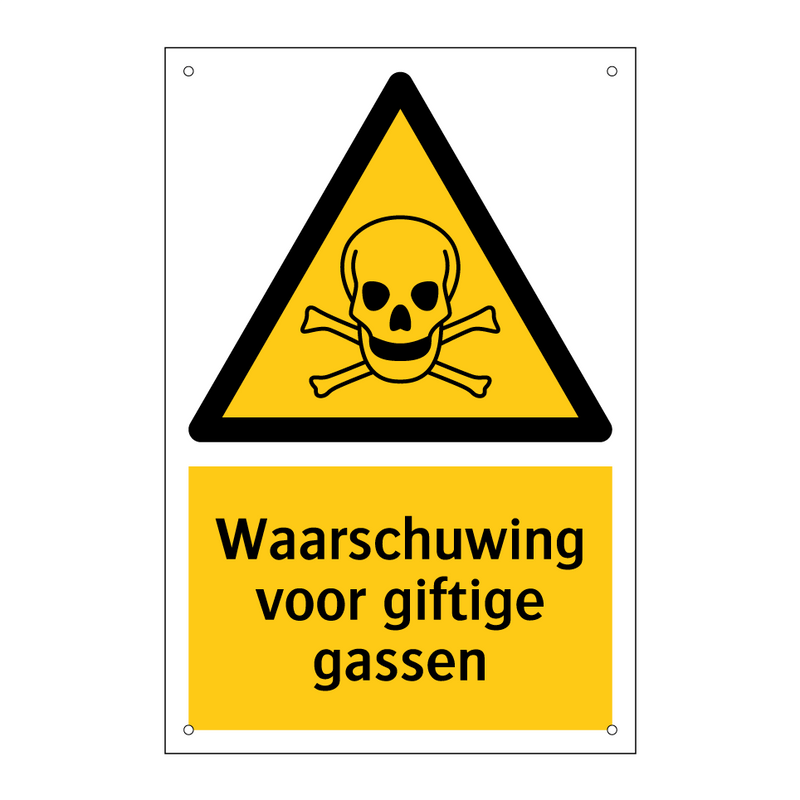 Waarschuwing voor giftige gassen