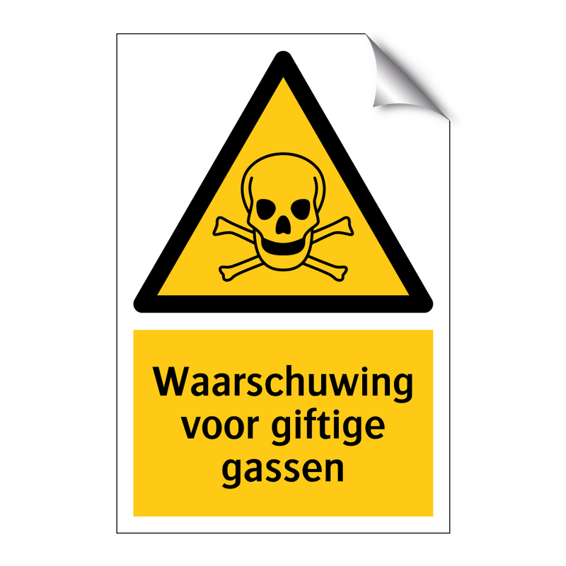 Waarschuwing voor giftige gassen