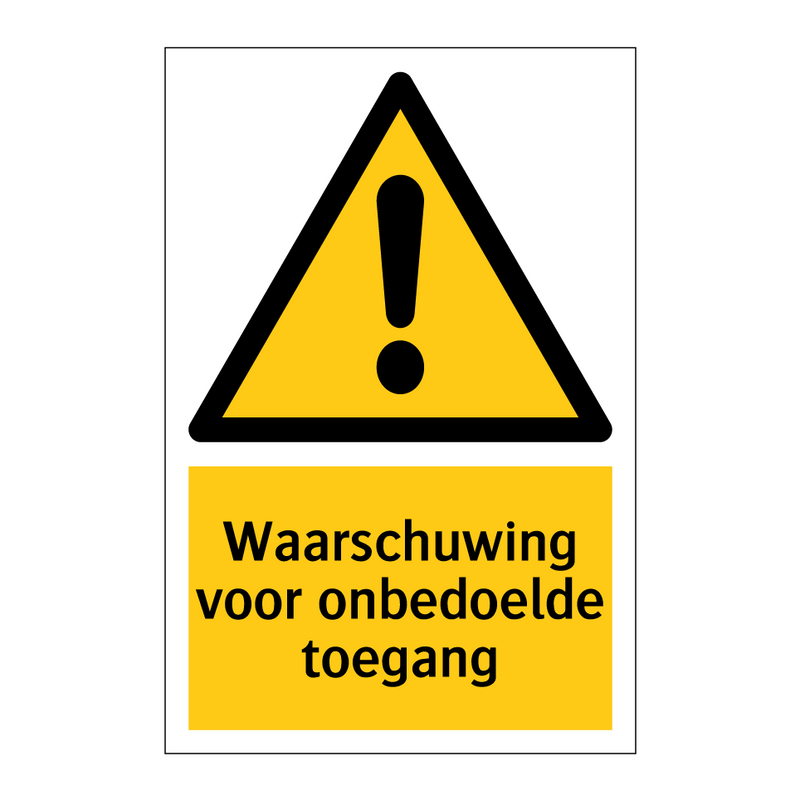 Waarschuwing voor onbedoelde toegang