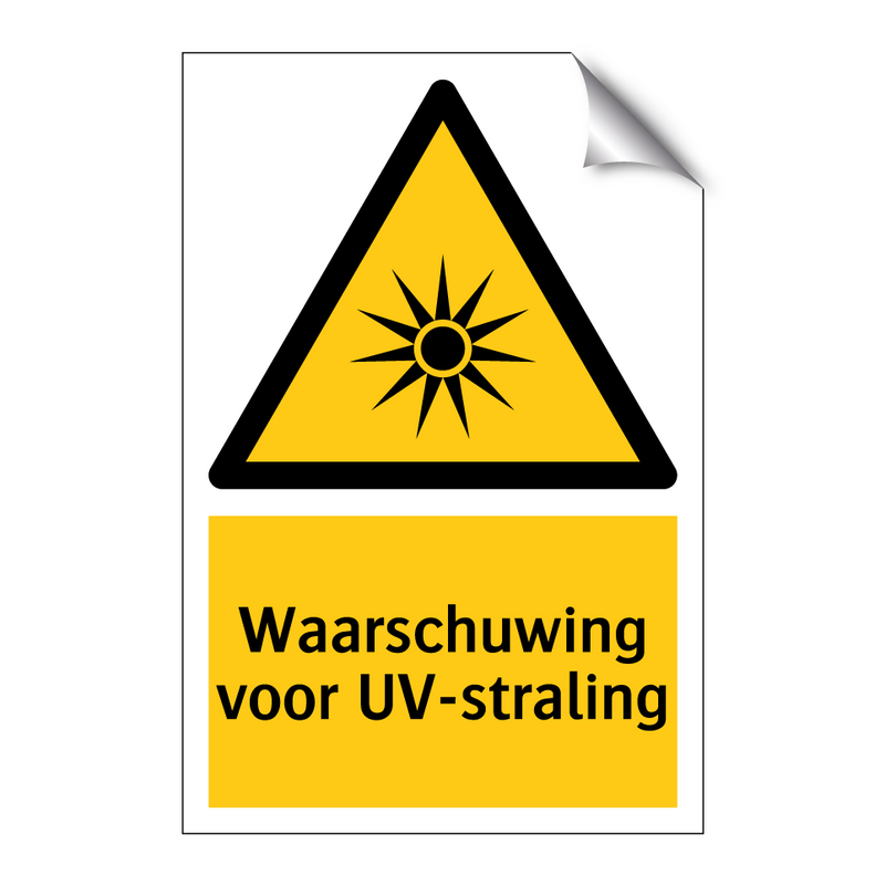 Waarschuwing voor UV-straling