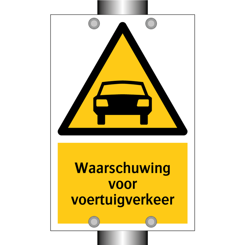 Waarschuwing voor voertuigverkeer